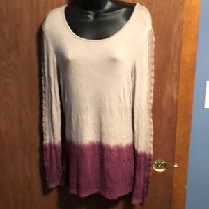 Tan and purple shirt from BKE